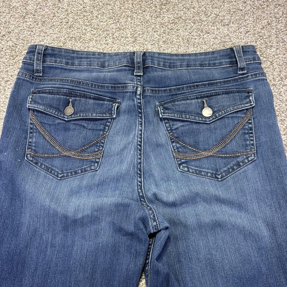 Riders By Lee Midrise Bootcut Jeans Womens 32 Blue Medium Wash Denim 5 Pocket - Picture 2 of 9